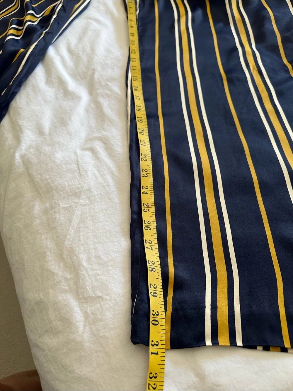 Anthropologie Maeve Navy, Mustard & White Striped Pants, size 8